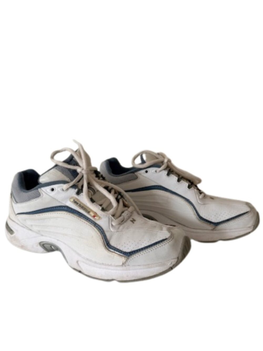 New Balance Women’s Size 9 White Blue Sneakers Walking Running Shoes